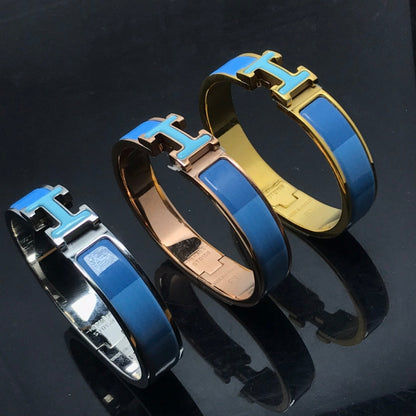 [Luxe Jewelry]H BRACELET BLUE RAINBOW CERAMIC
