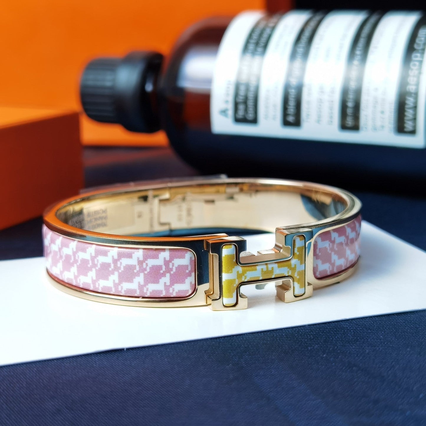 [Luxe Jewelry]H HORSE BRACELET 12MM