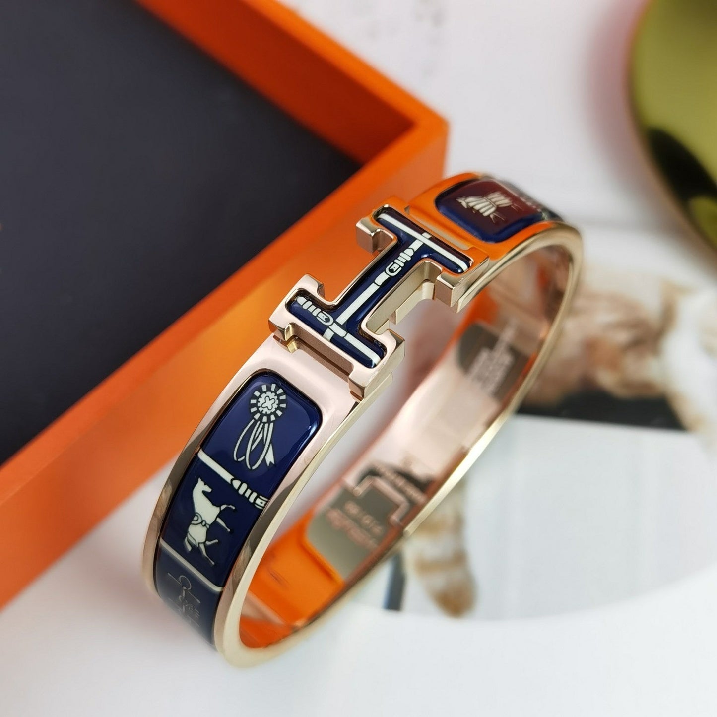 [Luxe Jewelry]H COUVERTURES DARK BLUE BRACELET
