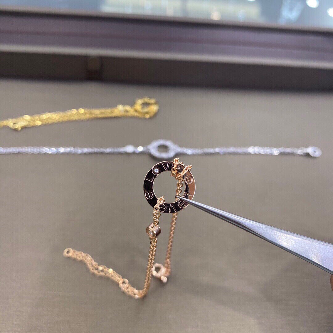 [Bijoux de luxe] BRACELET LOVE 2 DIAMANTS