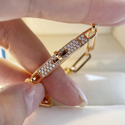 [Bijoux de luxe]BRACELET CHAINE PETIT MODÈLE DIAMANT