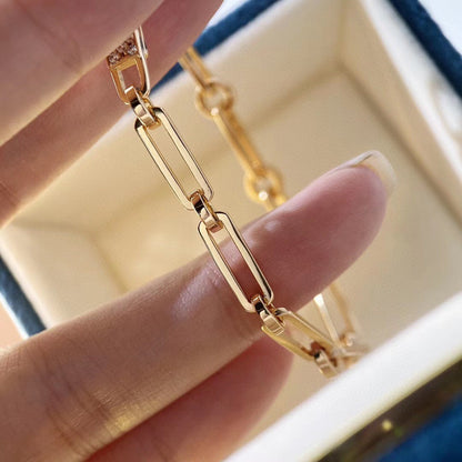 [Bijoux de luxe]BRACELET CHAINE PETIT MODÈLE DIAMANT