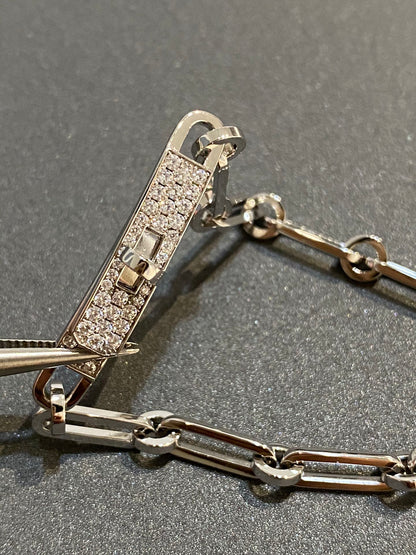 [Bijoux de luxe]BRACELET CHAINE PETIT MODÈLE DIAMANT
