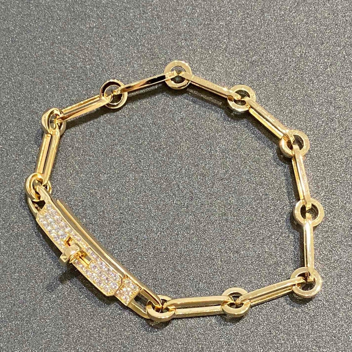 [Bijoux de luxe]BRACELET CHAINE PETIT MODÈLE DIAMANT