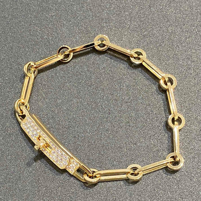 [Bijoux de luxe]BRACELET CHAINE PETIT MODÈLE DIAMANT