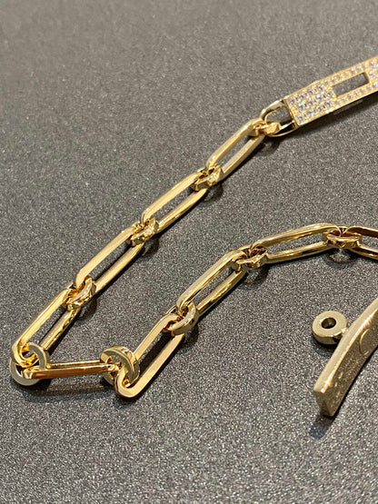 [Bijoux de luxe]BRACELET CHAINE PETIT MODÈLE DIAMANT