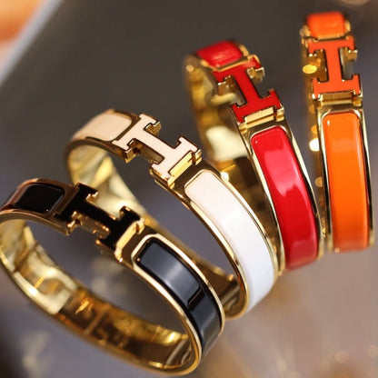 [Luxe Jewelry]H BRACELET 12MM GOLD