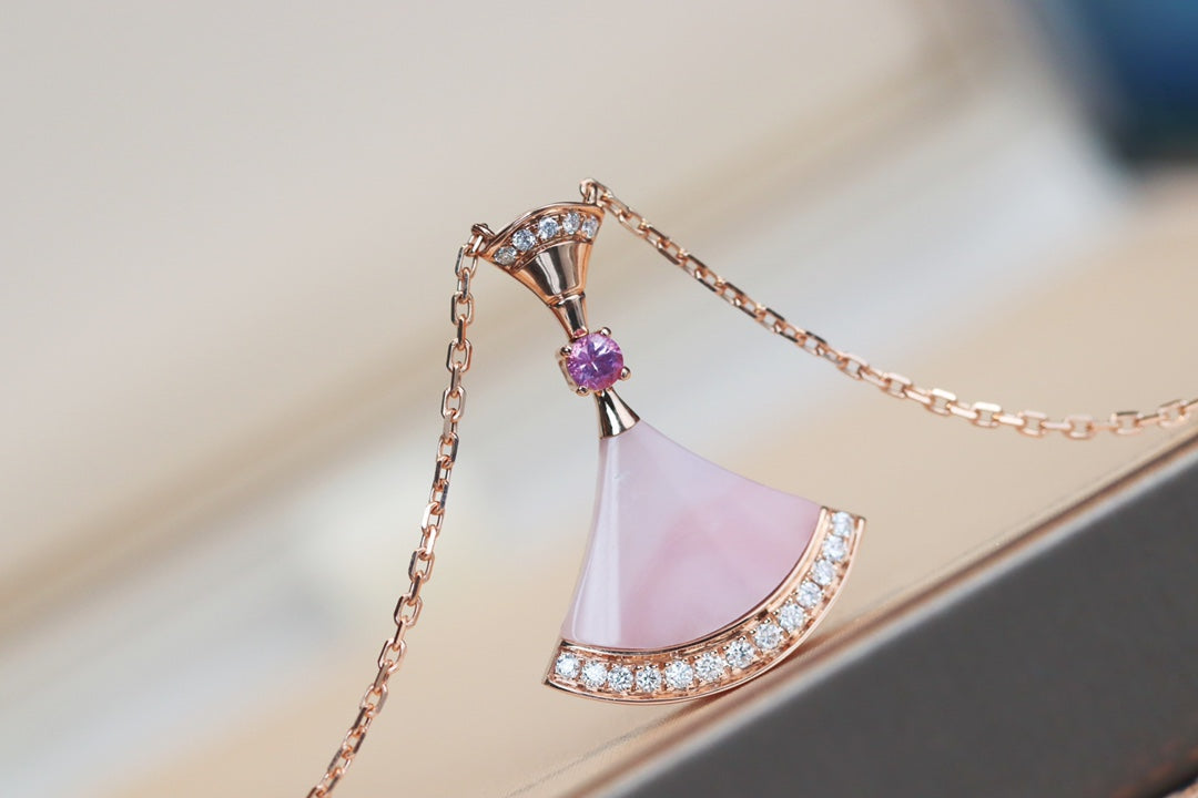 [Luxe Jewelry]DREAM NECKLACE PINK MOP DIAMOND
