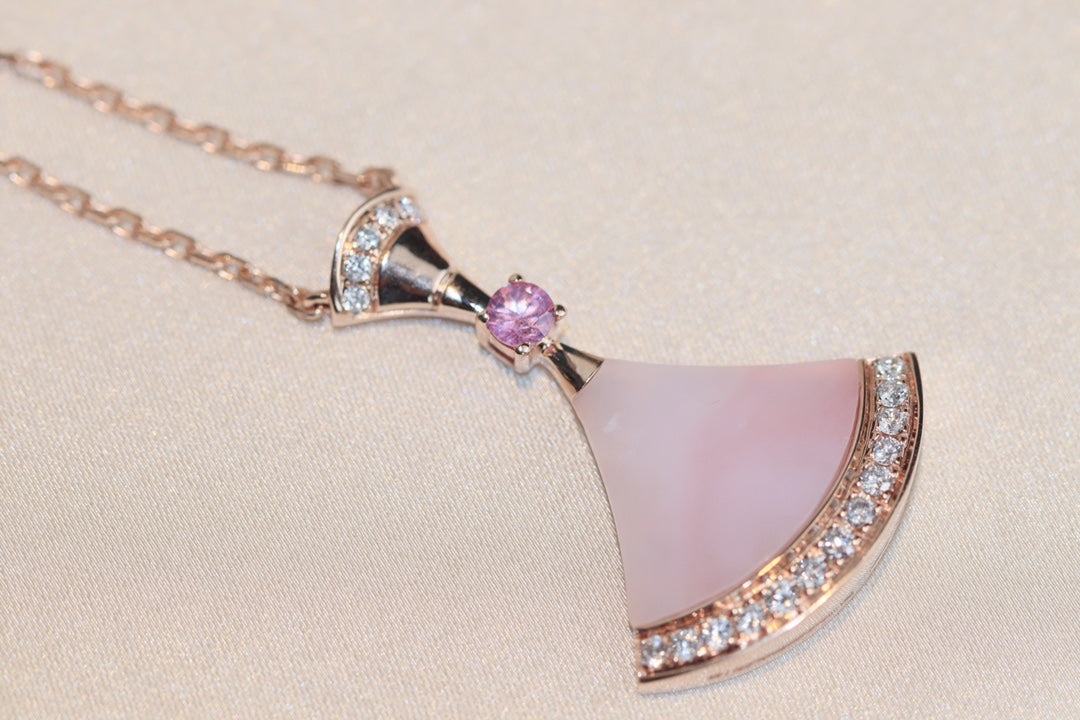 [Luxe Jewelry]DREAM NECKLACE PINK MOP DIAMOND