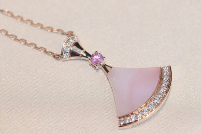 [Luxe Jewelry]DREAM NECKLACE PINK MOP DIAMOND