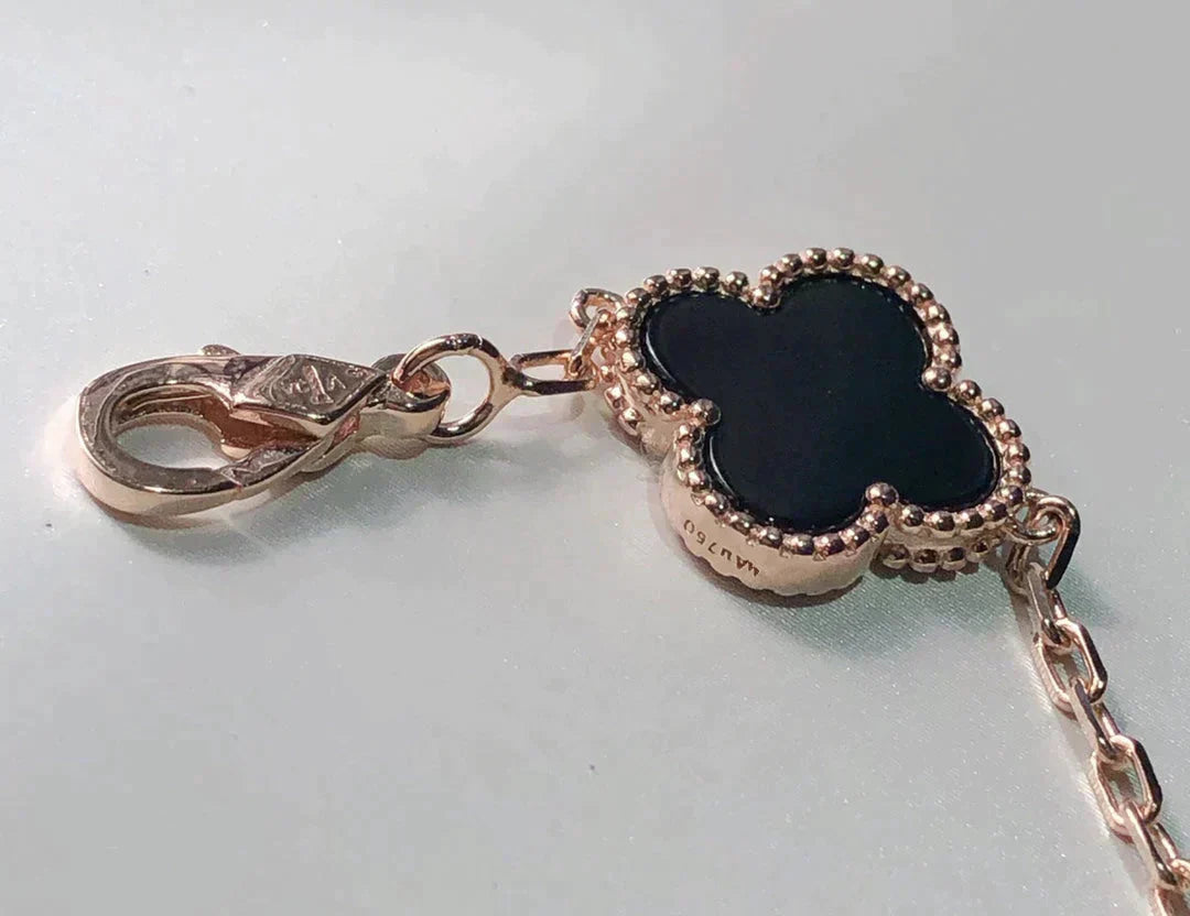 [Bijoux de luxe] BRACELET TRÈFLE 5 MOTIFS MULTICOLORE