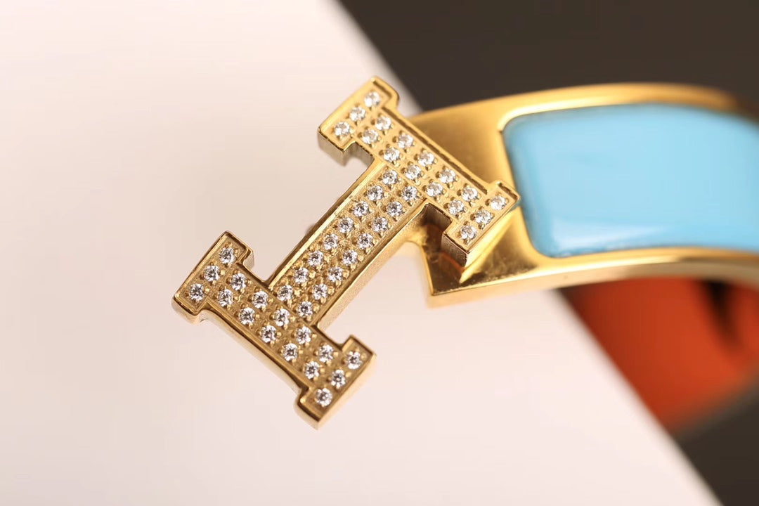 [Luxe Jewelry]H CLOUD BLUE BRACELET GOLD DIAMOND
