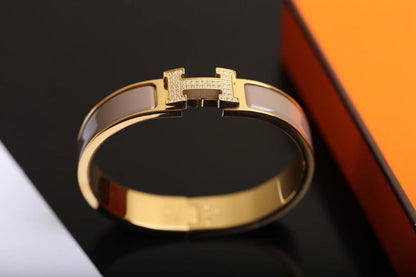 [Luxe Jewelry]H BRACELET GOLD DIAMOND