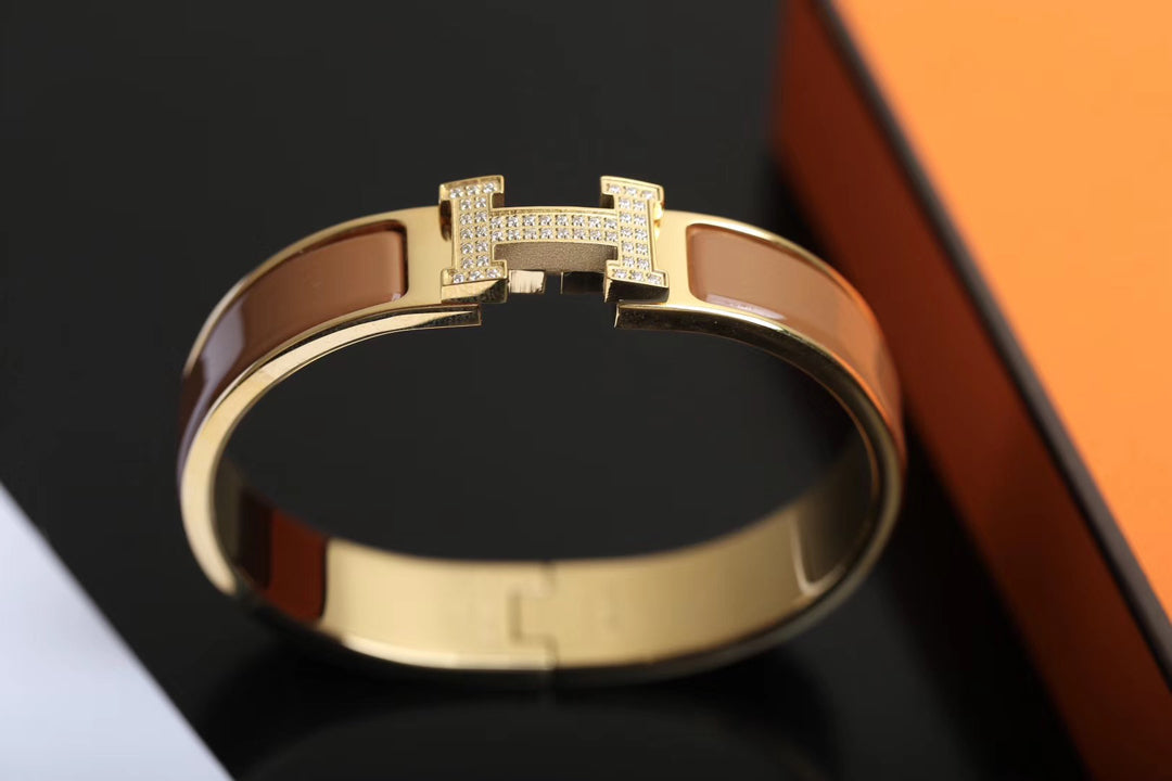[Luxe Jewelry]H BRACELET GOLD DIAMOND