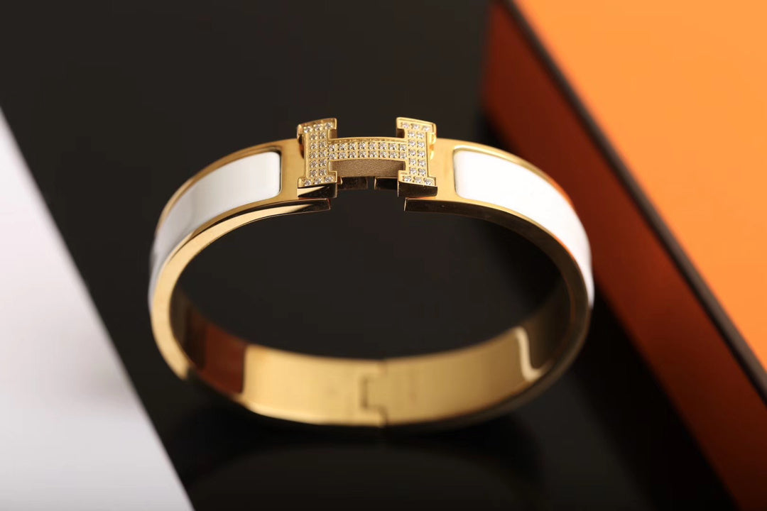 [Luxe Jewelry]H BRACELET GOLD DIAMOND