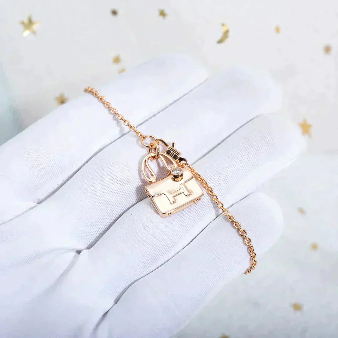 [Luxe Jewelry]AMULETTE PEDANT ROSE GOLD NECKLACE