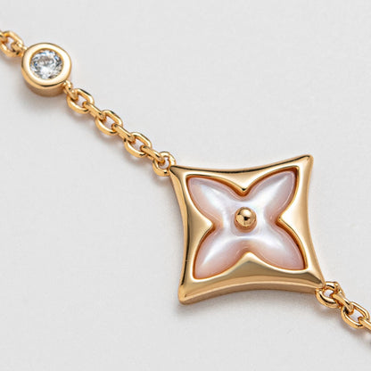 [Bijoux de luxe] BRACELET STAR 1 DIAMANT EN OR ROSE