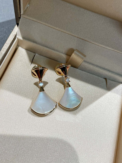 [Luxe Jewelry]DREAM MOP 1 DIAMOND EARRINGS