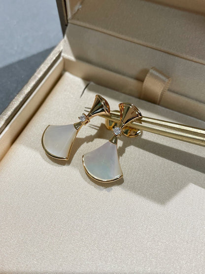 [Luxe Jewelry]DREAM MOP 1 DIAMOND EARRINGS