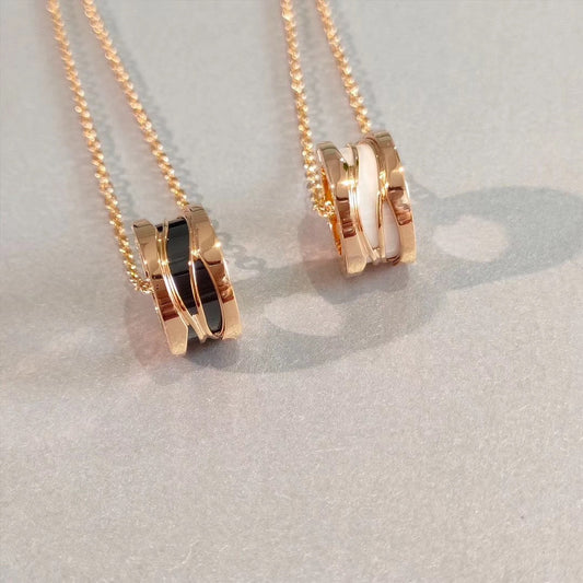 [Luxe Jewelry]ZERO 1 NECKLACE PINK GOLD