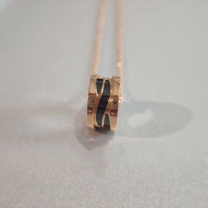 [Luxe Jewelry]ZERO 1 NECKLACE PINK GOLD