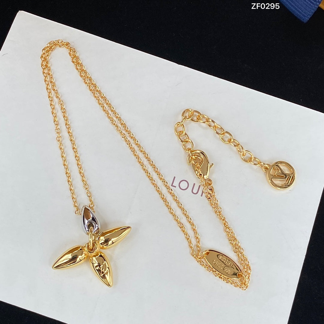 [Bijoux de luxe]Collier pendentif Louisette en or