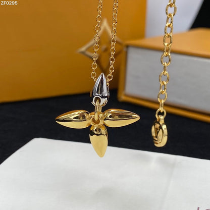 [Bijoux de luxe]Collier pendentif Louisette en or
