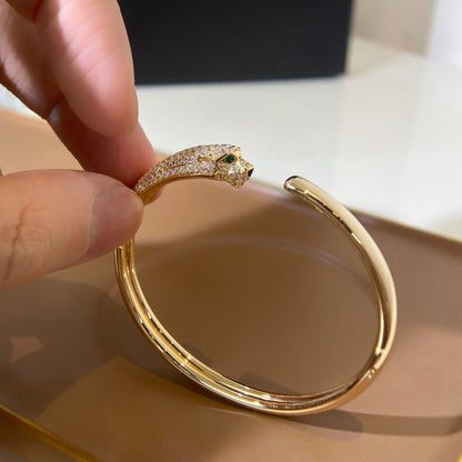 [Luxe Jewelry]PANTHERE GOLD DIAMOND OPEN BRACELET