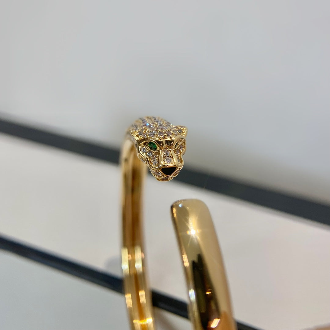 [Luxe Jewelry]PANTHERE GOLD DIAMOND OPEN BRACELET