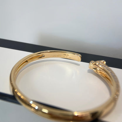 [Luxe Jewelry]PANTHERE GOLD DIAMOND OPEN BRACELET