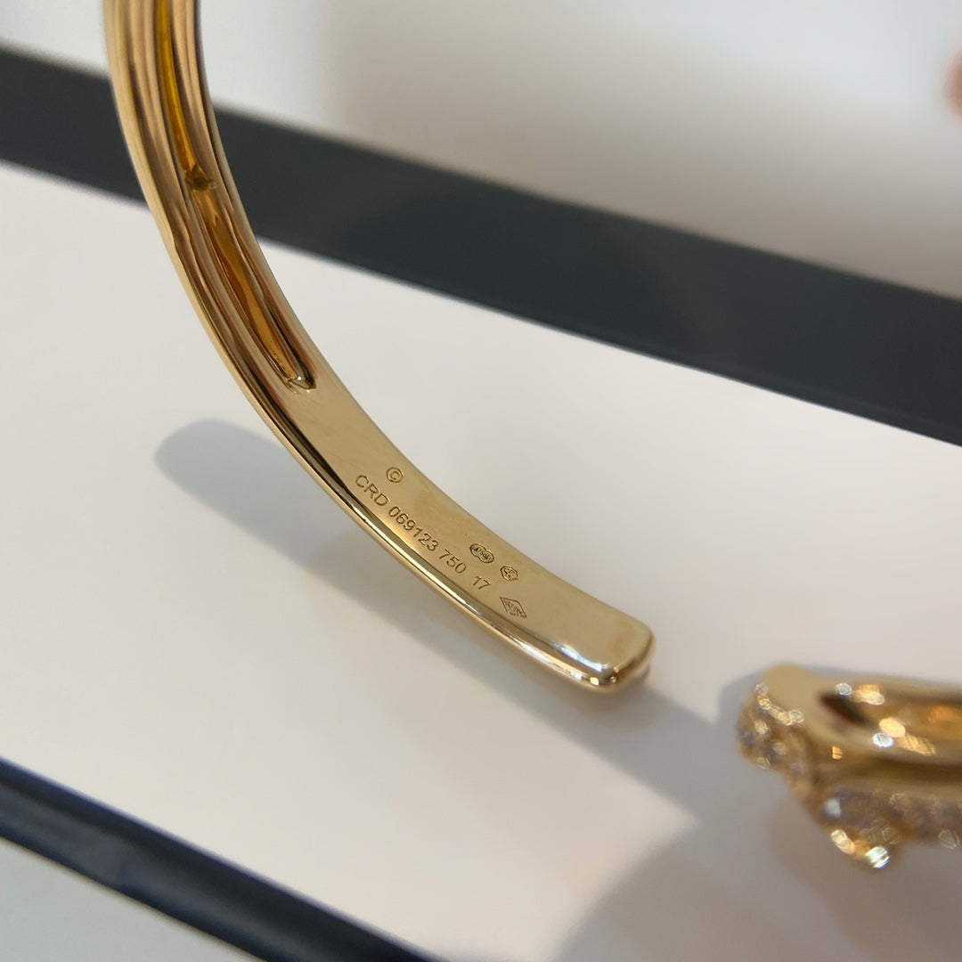 [Luxe Jewelry]PANTHERE GOLD DIAMOND OPEN BRACELET