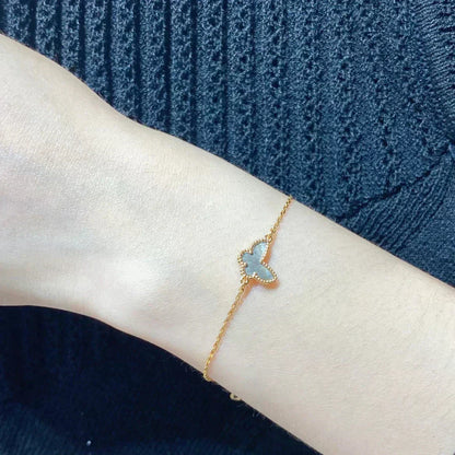 [Bijoux de luxe] Bracelet papillon en nacre foncée