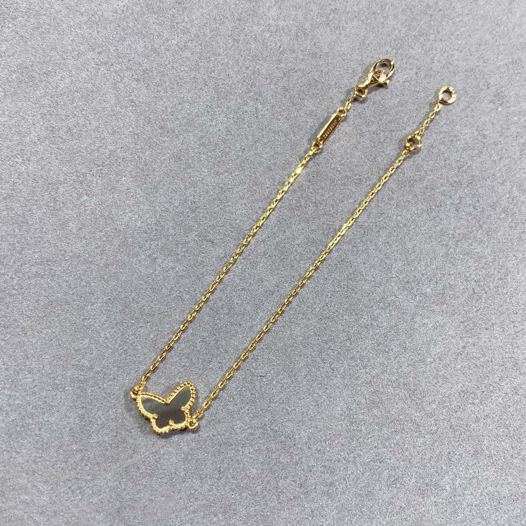 [Bijoux de luxe] Bracelet papillon en nacre foncée