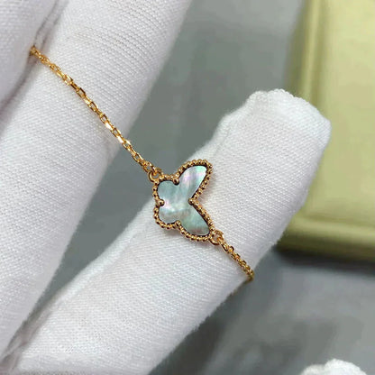 [Bijoux de luxe] Bracelet papillon en nacre foncée