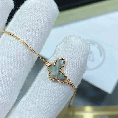 [Bijoux de luxe] Bracelet papillon en nacre foncée