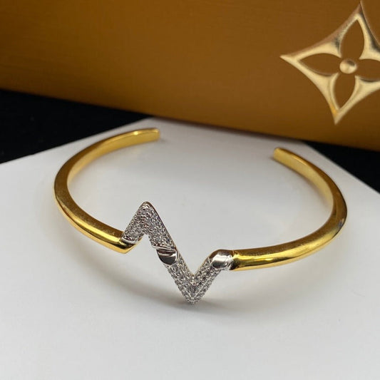 [Bijoux de luxe] BRACELET OUVERT EN OR DIAMANT VOLTE UPITE DOWN