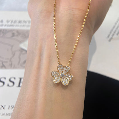 [Luxe Jewelry]FLOWER DIAMOND NECKLACE