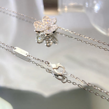 [Luxe Jewelry]FLOWER DIAMOND NECKLACE