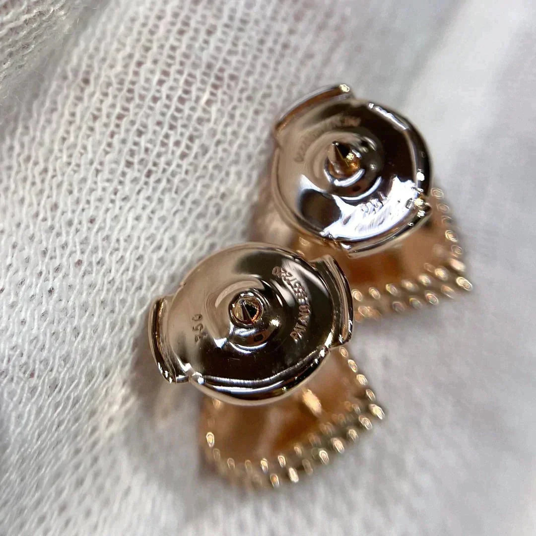 [Bijoux de luxe]Boucles d'oreilles clous en forme de cœur en cornaline