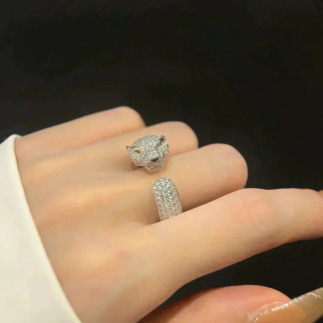 [Bijoux de luxe] BAGUE PANTHERE 5,5 MM TOUT DIAMANT