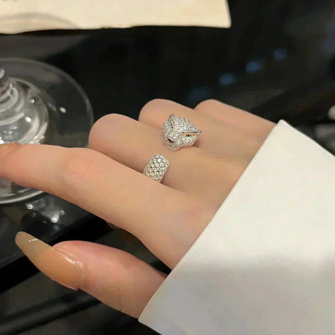[Bijoux de luxe] BAGUE PANTHERE 5,5 MM TOUT DIAMANT