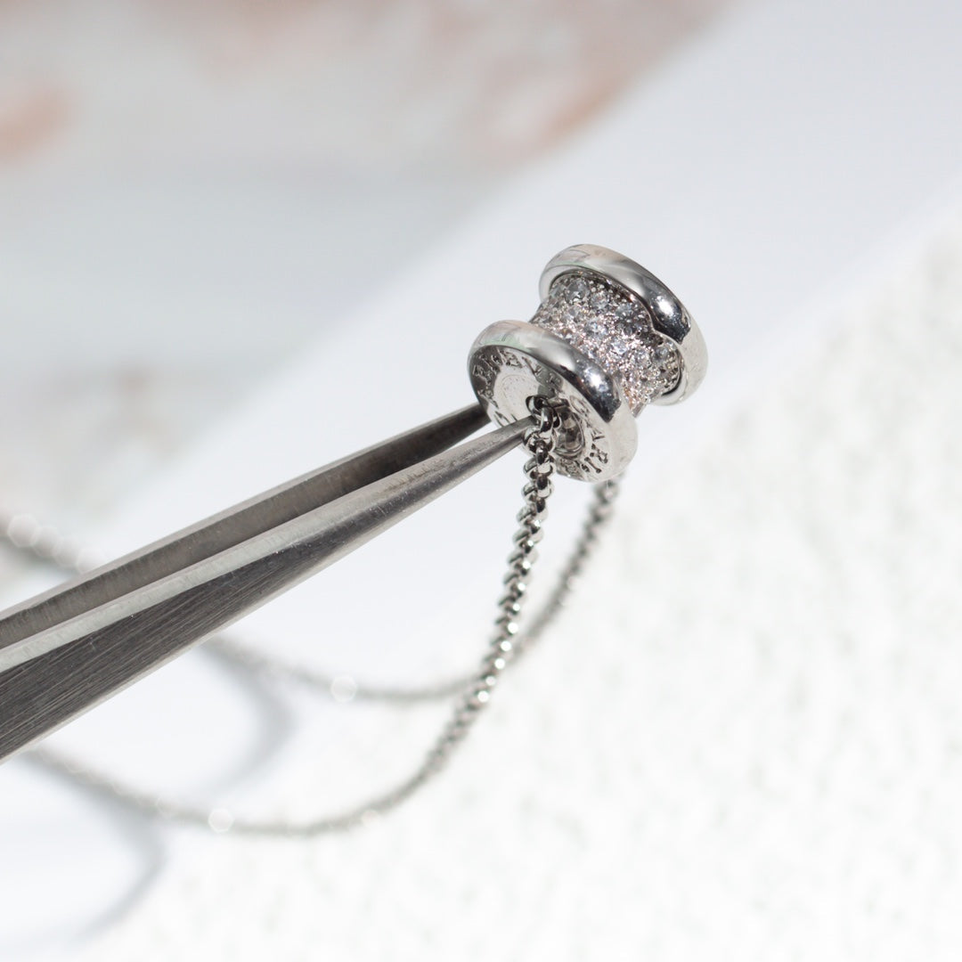 [Luxe Jewelry]ZERO 1 SILVER DIAMOND NECKLACE