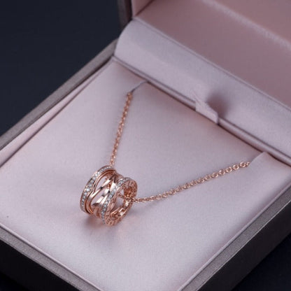 [Bijoux de luxe] Collier ouvert en or rose et diamants ZERO 1