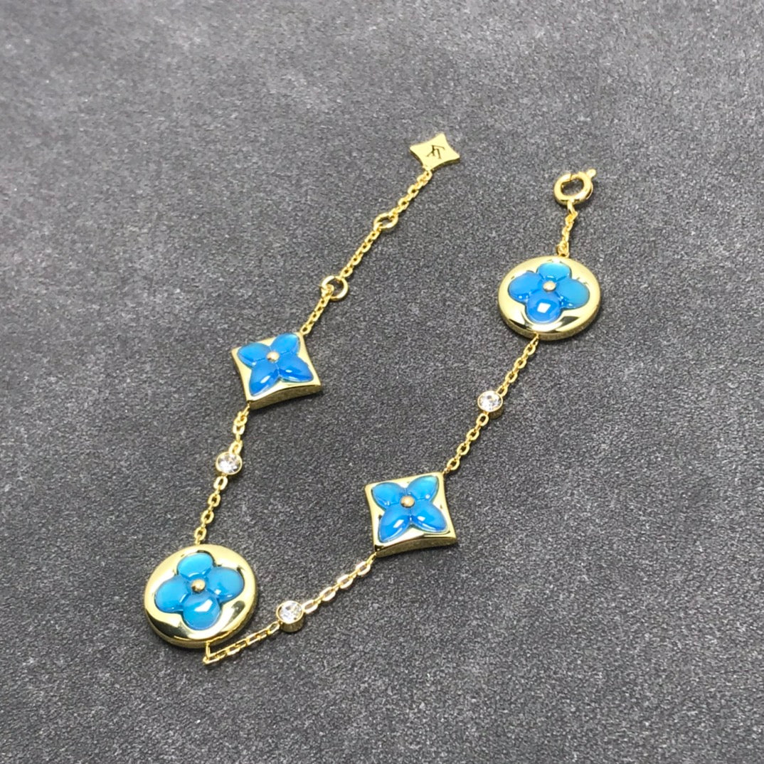 [Luxe Jewelry]STAR AND SUN TURQUOISE 4 MOTIFS 3 DIAMONDS