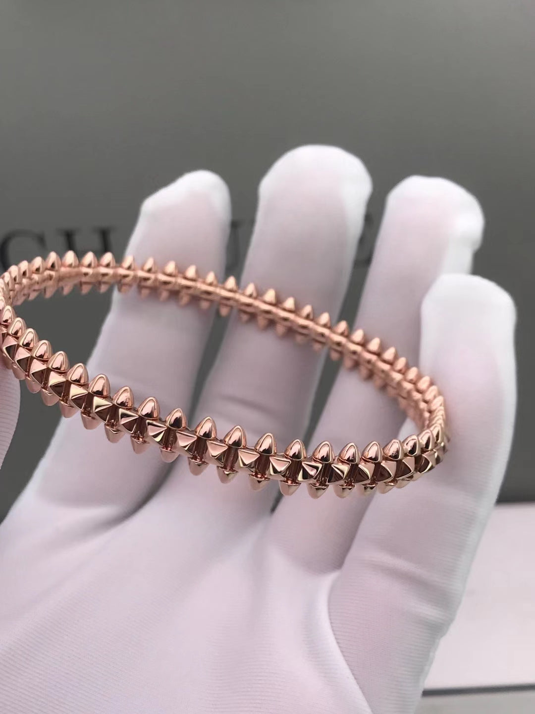 [Luxe Jewelry]CLASH PINK GOLD BRACELET