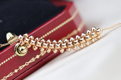 [Luxe Jewelry]CLASH PINK GOLD NECKLACE