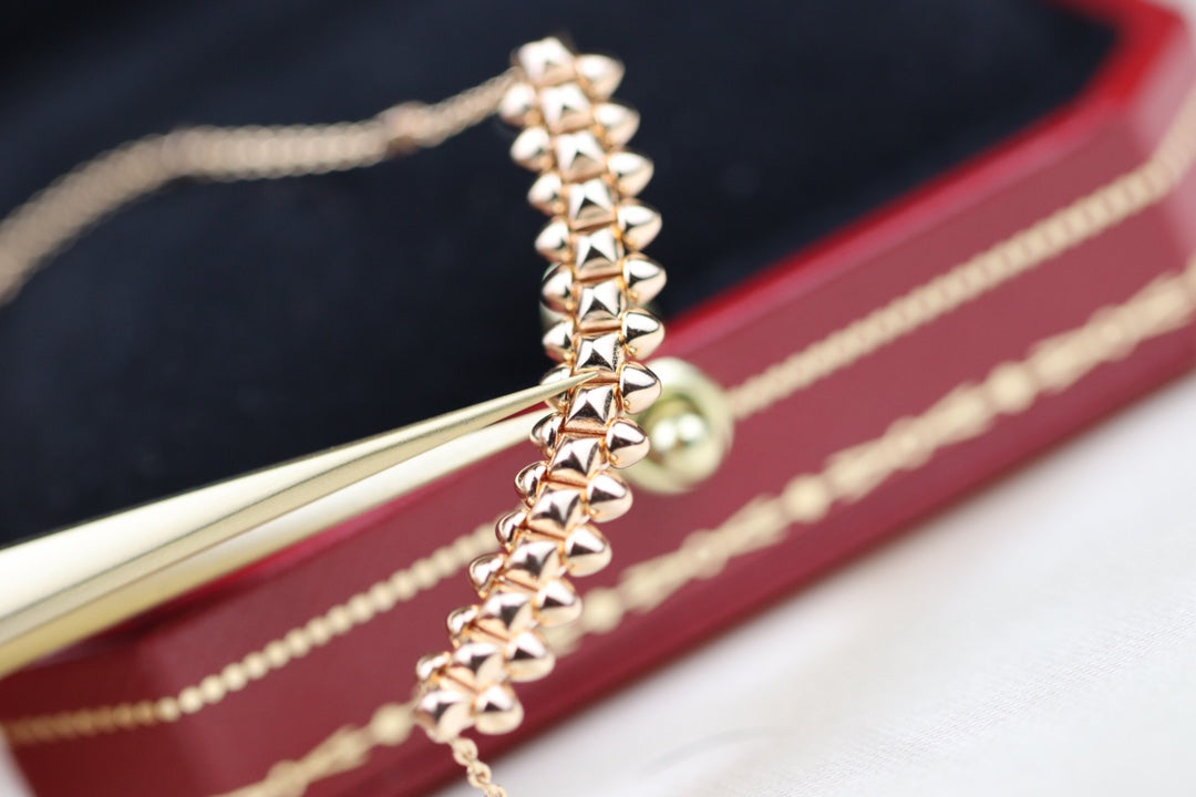 [Luxe Jewelry]CLASH PINK GOLD NECKLACE