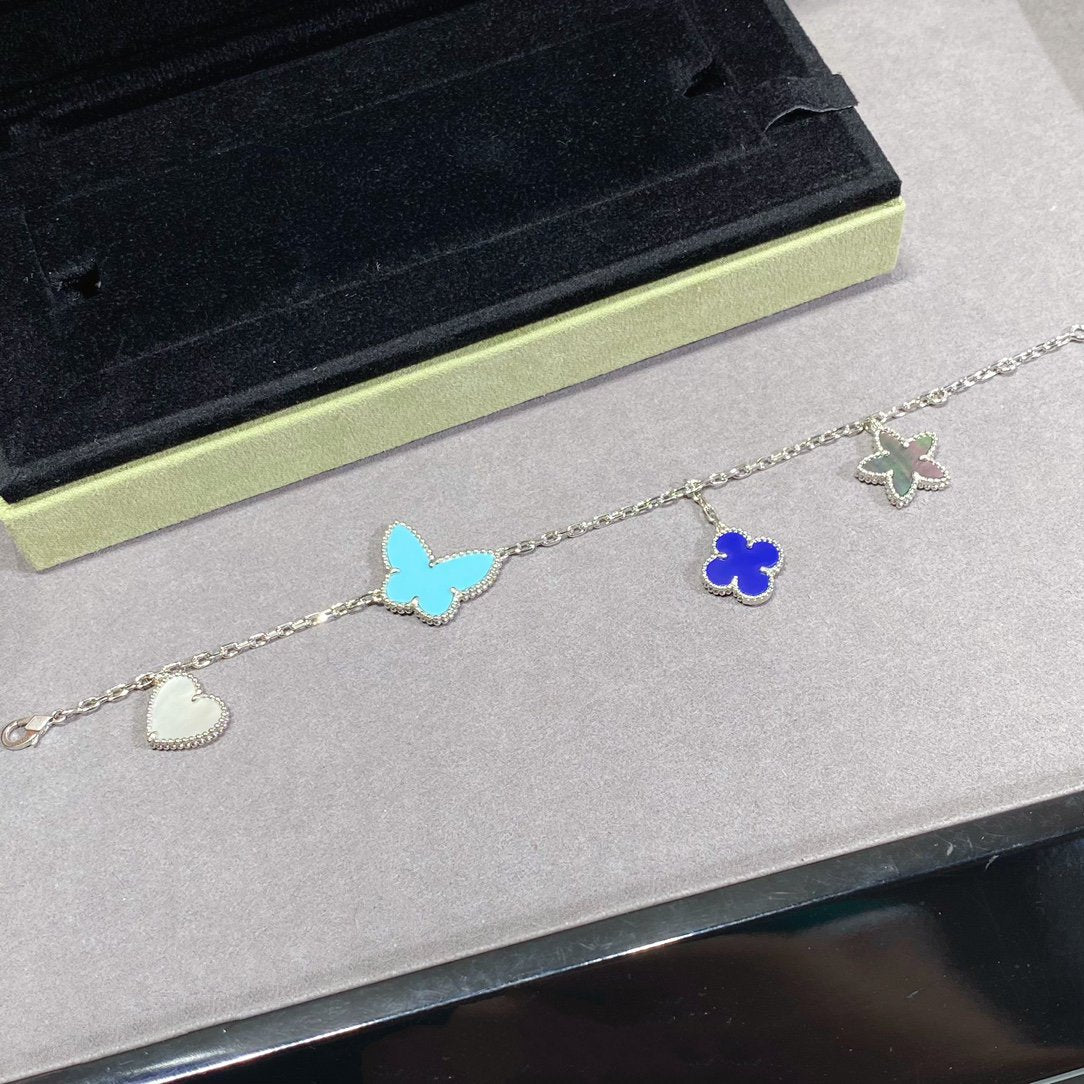 [Luxe Jewelry]LUCKY SPRING SILVER BRACELET 4 MOTIF