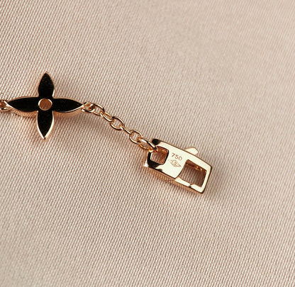 [Luxe Jewelry]STAR AND SUN 7 MOTIFS GOLD BRACELET