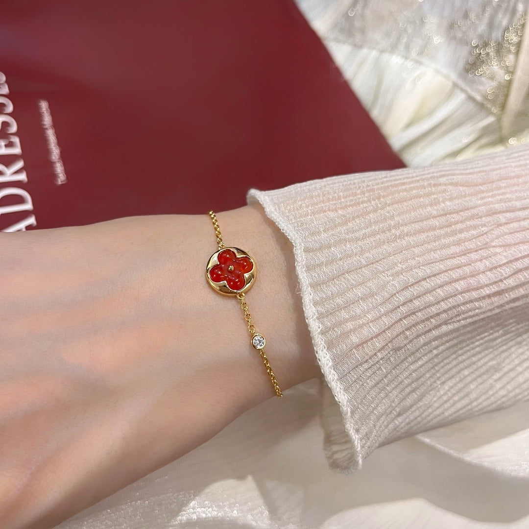 [Luxe Jewelry]SUN PEDANT CARNELIAN BRACELET